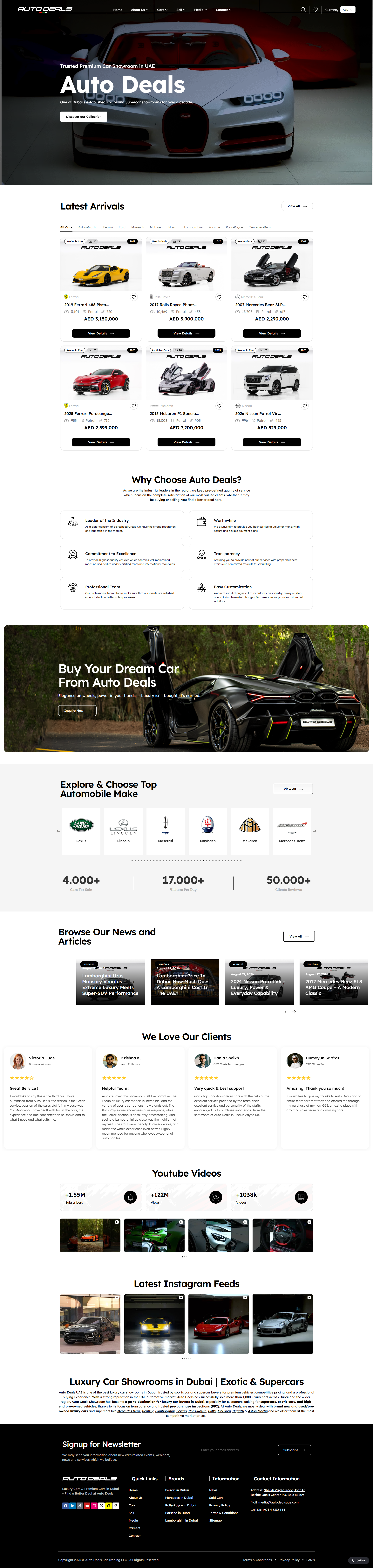 Auto Deals UAE website preview